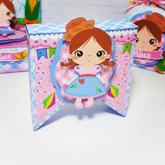 Kit 30 Lembrancinhas Personalizadas Festa Junina Menina