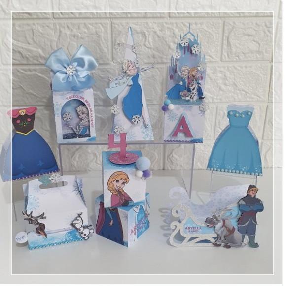 Kit 30 Lembrancinhas Personalizadas Frozen Elsa