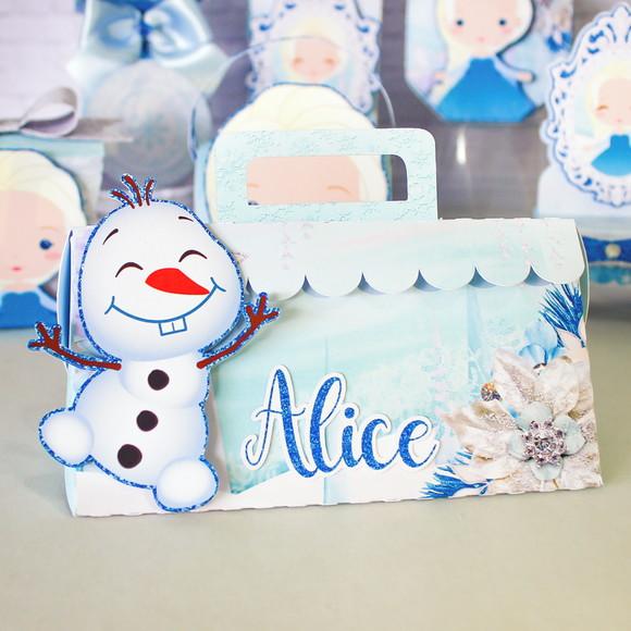 Kit 30 Lembrancinhas Personalizadas Frozen Elsa