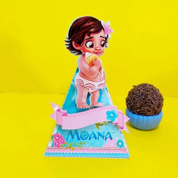 Kit 30 Lembrancinhas Personalizadas Moana Baby