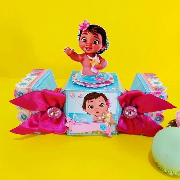 Kit 30 Lembrancinhas Personalizadas Moana Baby