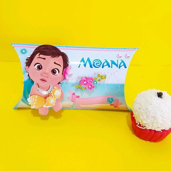 Kit 30 Lembrancinhas Personalizadas Moana Baby