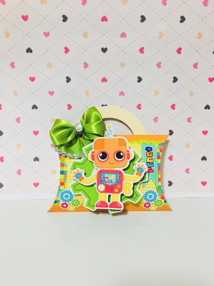 Kit 30 Lembrancinhas Personalizadas Robo