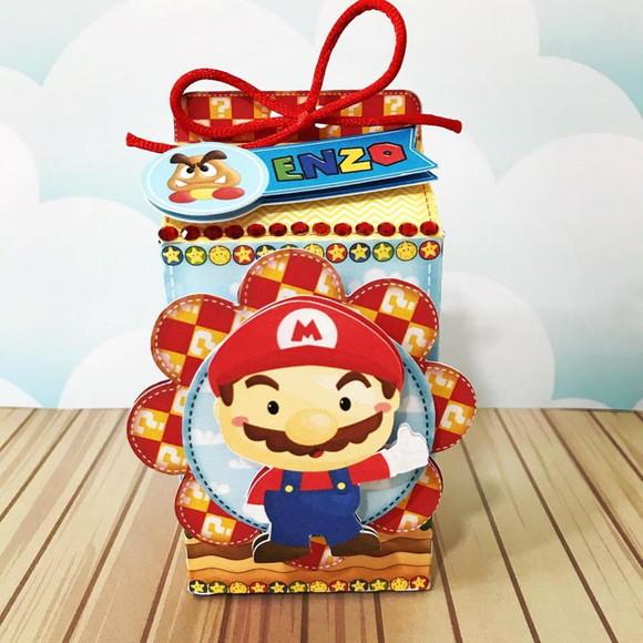 Kit 30 Lembrancinhas Personalizadas Super Mário