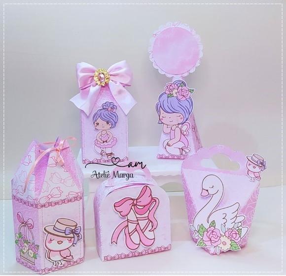 Kit Festa 30 Lembrancinhas Personalizadas Bailarina