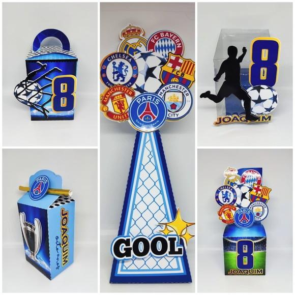 Kit Festa 30 Lembrancinhas Personalizadas Futebol