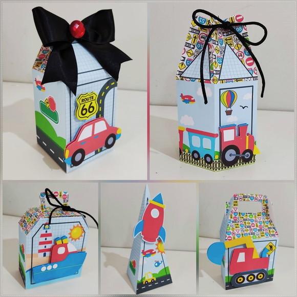 Kit Festa 30 Lembrancinhas Personalizadas Transporte