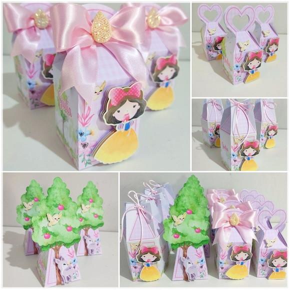 Kit Festa Branca de Neve 20 Lembrancinhas Personalizadas