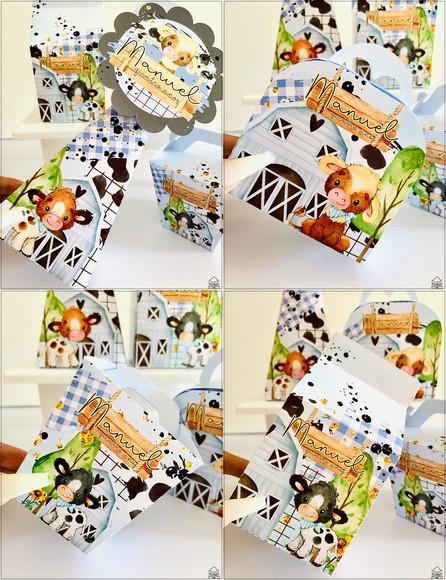 Kit Festa Fazendinha Menino 20 Lembrancinhas Personalizadas