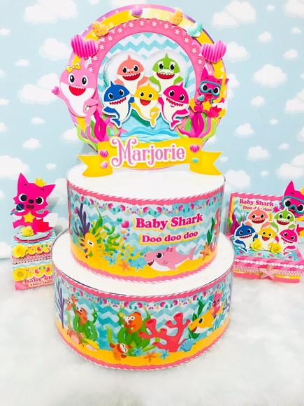 Kit Festa Pronta Baby Shark Menina