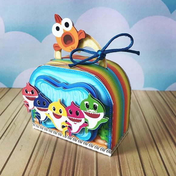 Kit Festa Pronta Baby Shark Menino