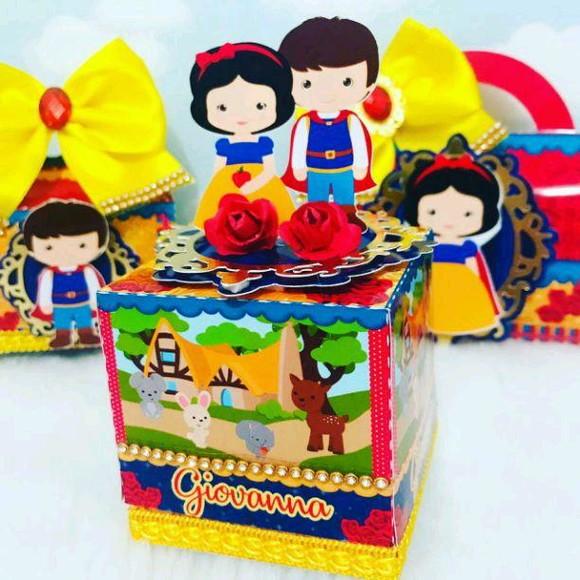 KIT FESTA PRONTA BRANCA DE NEVE SUPER LUXO
