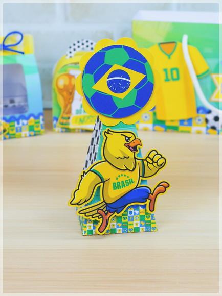 Kit Festa Pronta Brasil Copa 20 Caixas Personalizadas
