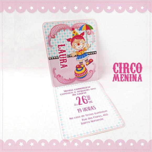 Kit Festa Pronta Circo Rosa / Menina