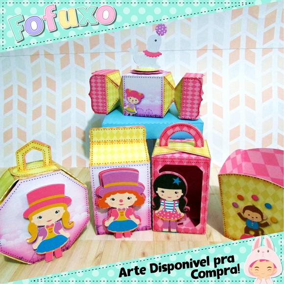 Kit Festa Pronta Circo Rosa / Menina