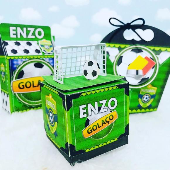 Kit Festa Pronta Completa Acrílicos E Papelaria Futebol