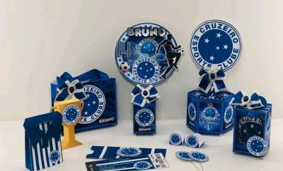 Kit Festa Pronta Cruzeiro Especial 60 Itens