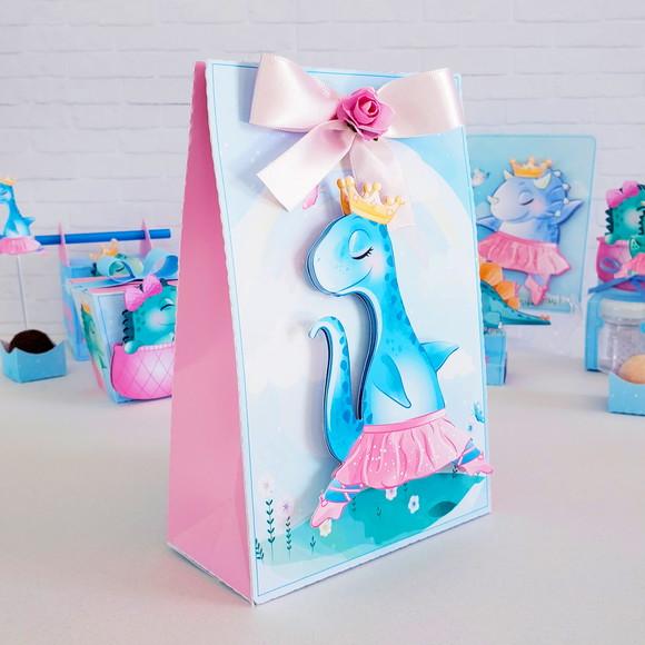 Kit Festa Pronta Dinossauro Menina