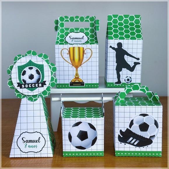 Kit Festa Pronta Futebol / Copa 20 Caixas Personalizadas