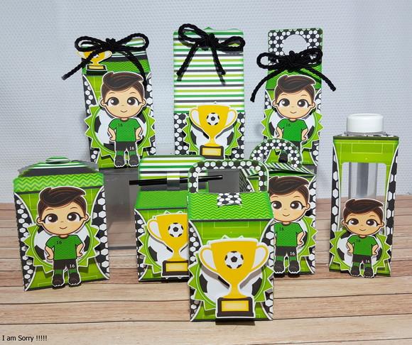 Kit Festa Pronta Futebol / Copa 20 Caixas Personalizadas