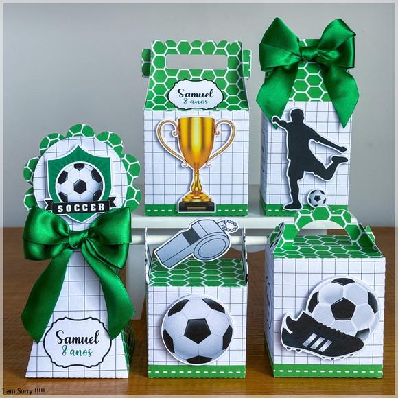 Kit Festa Pronta Futebol / Copa 30 Caixas Personalizadas