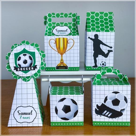 Kit Festa Pronta Futebol / Copa 30 Caixas Personalizadas