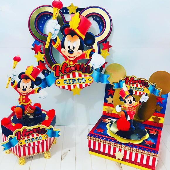 Kit Festa Pronta Luxo Circo Do Mickey
