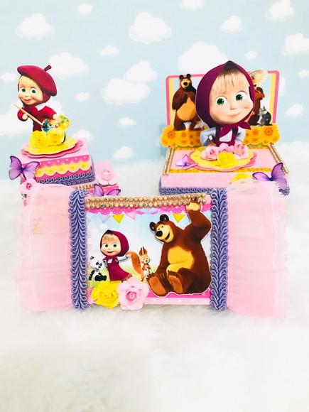 Kit Festa Pronta Marsha E O Urso