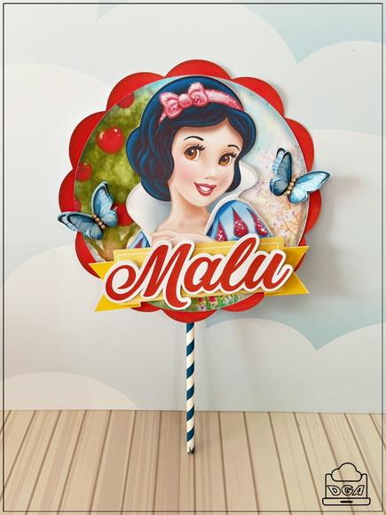 Kit Festa Só Um Bolinho Branca de Neve 40 Itens