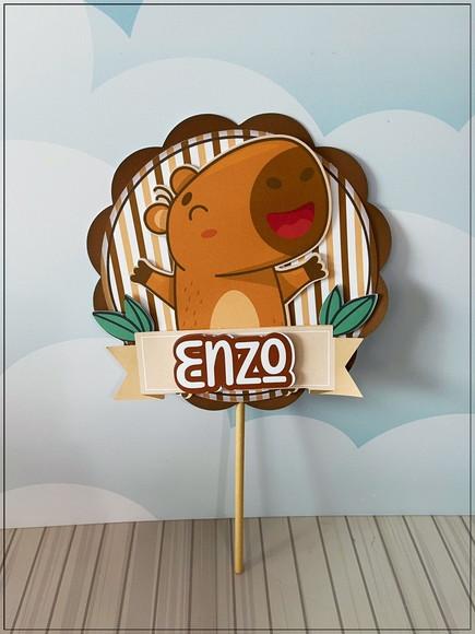 Kit Festa Só Um Bolinho Capivara 40 Itens