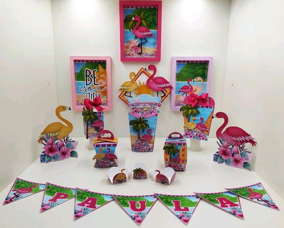 KIT FESTA SÓ UM BOLINHO FLAMINGO