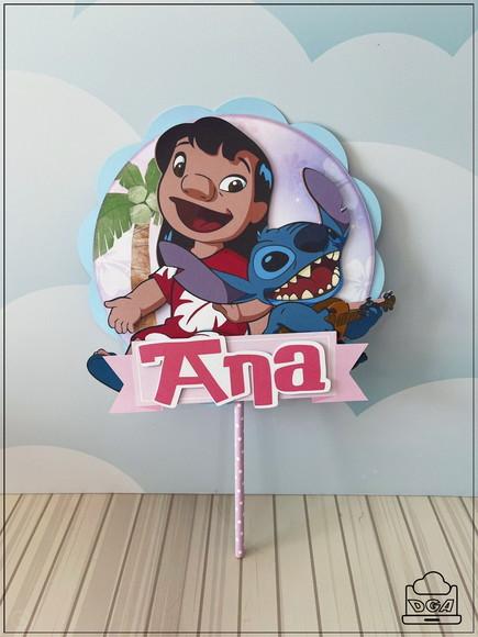 Kit Festa Só Um Bolinho Lilo e Stitch 40 Itens