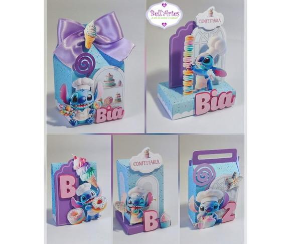 Kit Festa Stitch Confeitaria 20 Lembrancinhas
