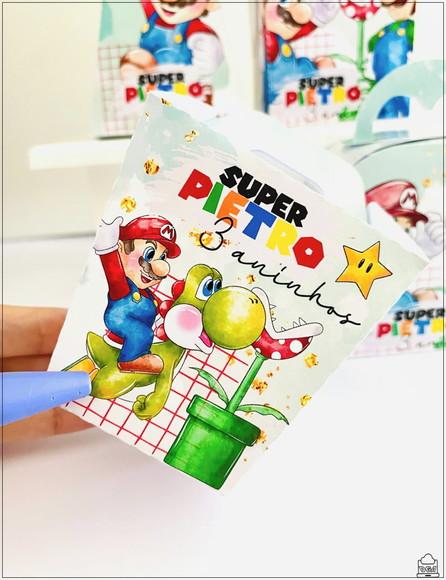 Kit Festa Super Mário 20 Lembrancinhas Personalizadas