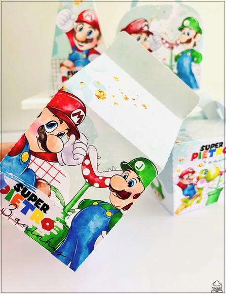 Kit Festa Super Mário 20 Lembrancinhas Personalizadas
