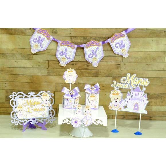 KIT MESVERSÁRIO URSINHA LILAS