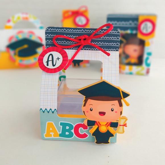 Porta Caixa Acrílica Formatura Abc