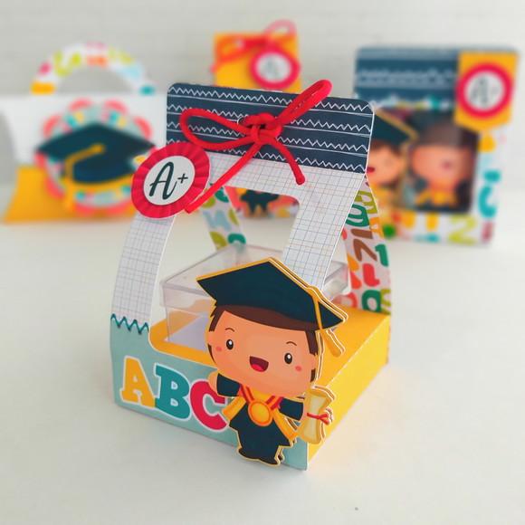 Porta Caixa Acrílica Formatura Abc