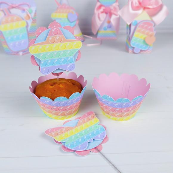 Saia e Tag para Cupcake
