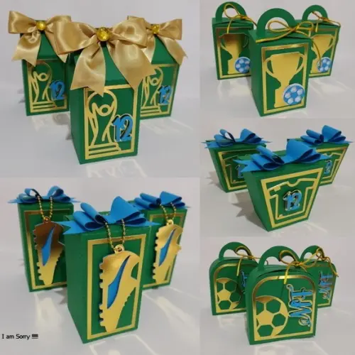 20 Caixas Personalizadas Futebol / Copa Semi Luxo