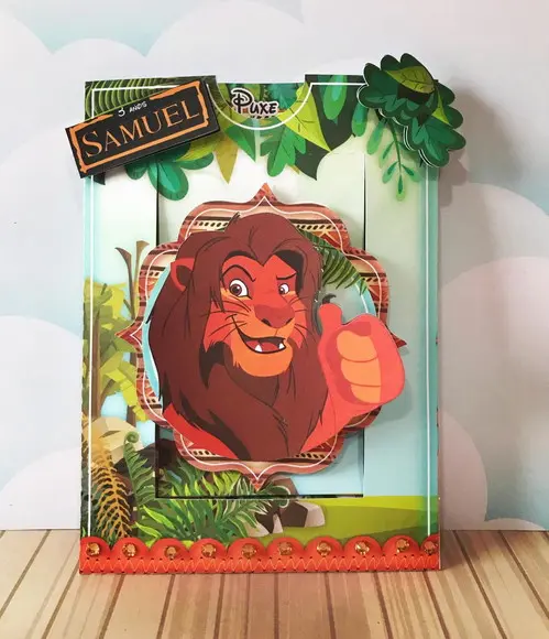 Convite Infantil Rei Leão