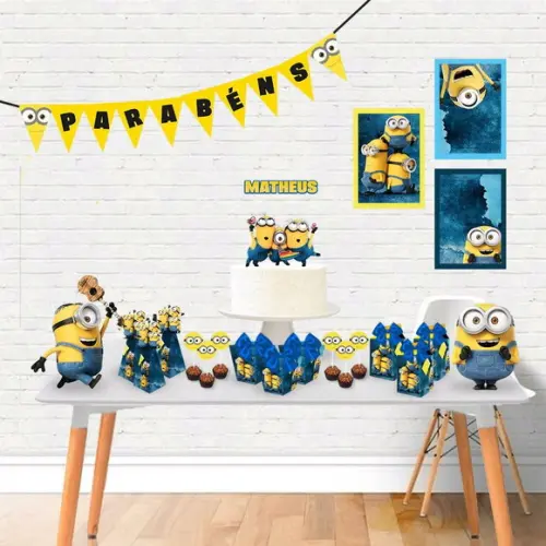 Decoração Kit Festa Só Um Bolinho Minions