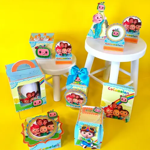 KIT 30 CAIXAS PERSONALIZADAS COCOMELON