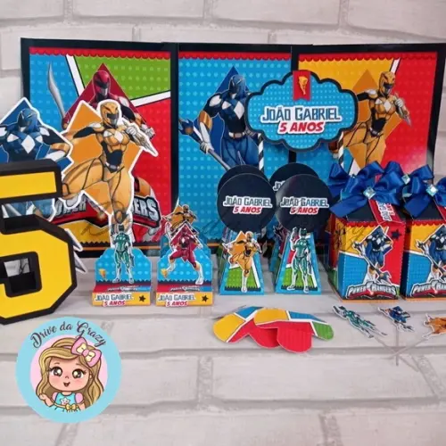 Kit 30 Caixinhas Power Rangers