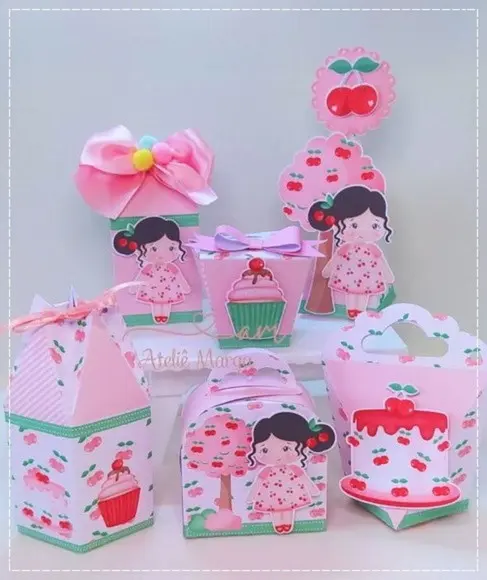 Kit 30 Lembrancinhas Personalizadas Cerejinha