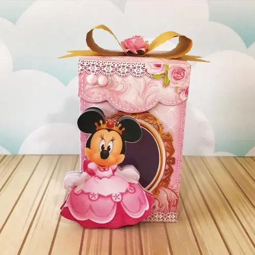 Kit 30 Lembrancinhas Personalizada Minnie Realeza