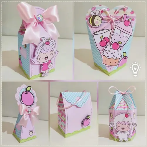 Kit 30 Lembrancinhas Personalizadas Cerejinha Rosa