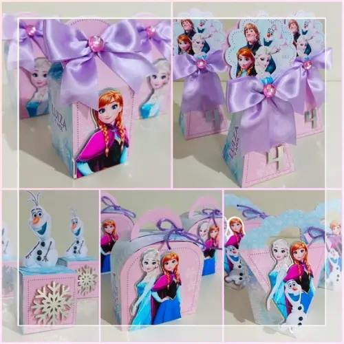 Kit 30 Lembrancinhas Personalizadas Frozen Elsa