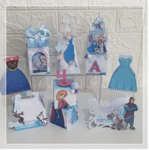 Kit 30 Lembrancinhas Personalizadas Frozen Elsa