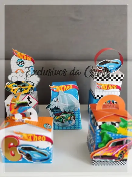 Kit 30 Lembrancinhas Personalizadas Hot Wheels